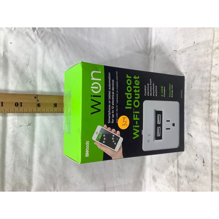 Wion Indoor Wi-Fi Outlet w/ 2 USB Chargers & 1 Outlet