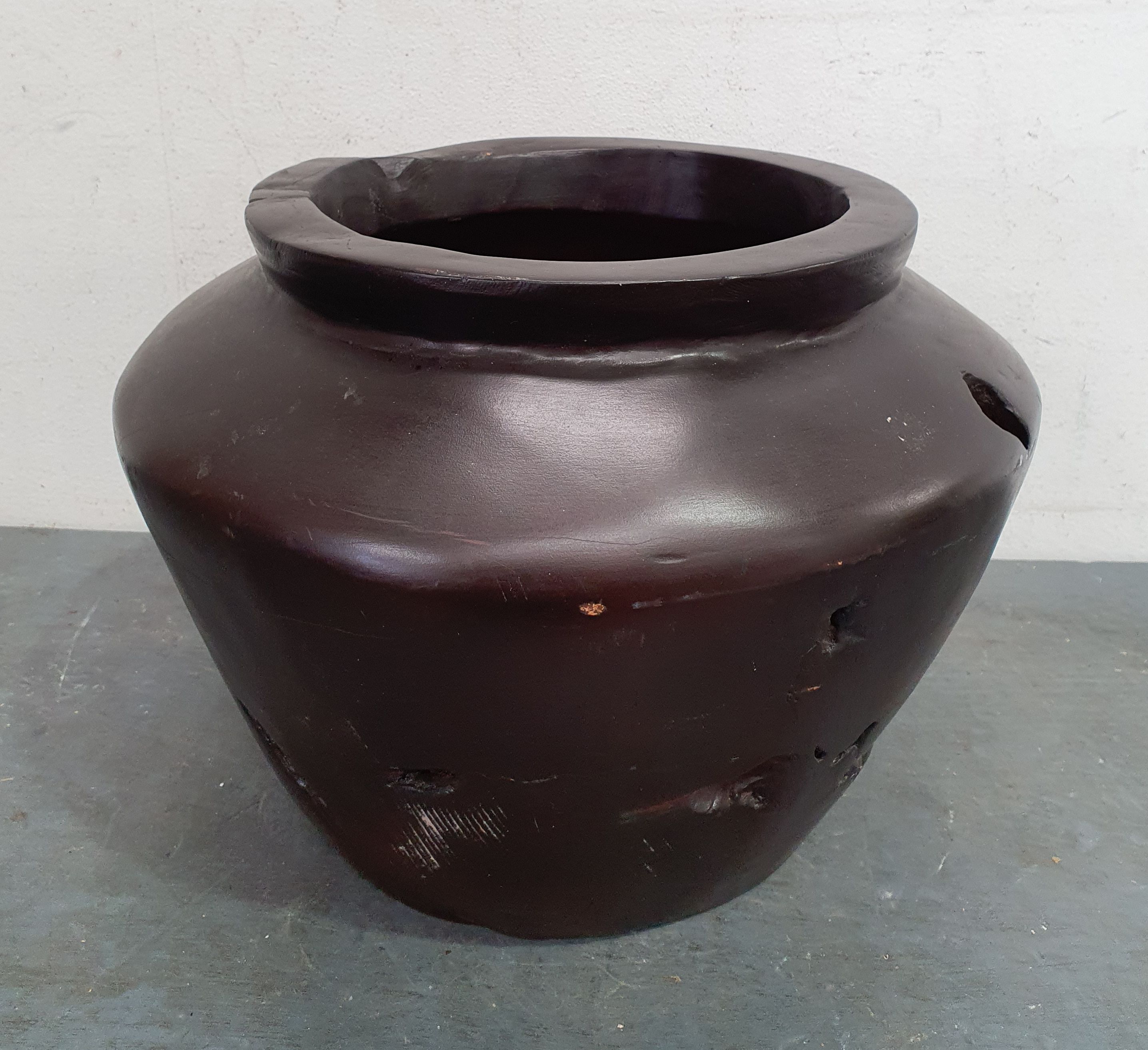 A Large Wooden Jardiniere