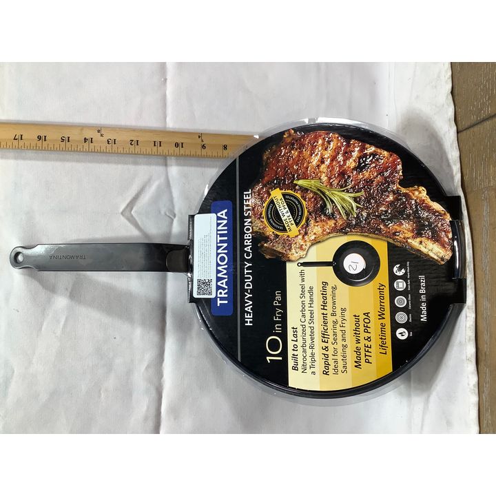 Tramontina 10" Heavy Duty Carbon Steel Frying Pan