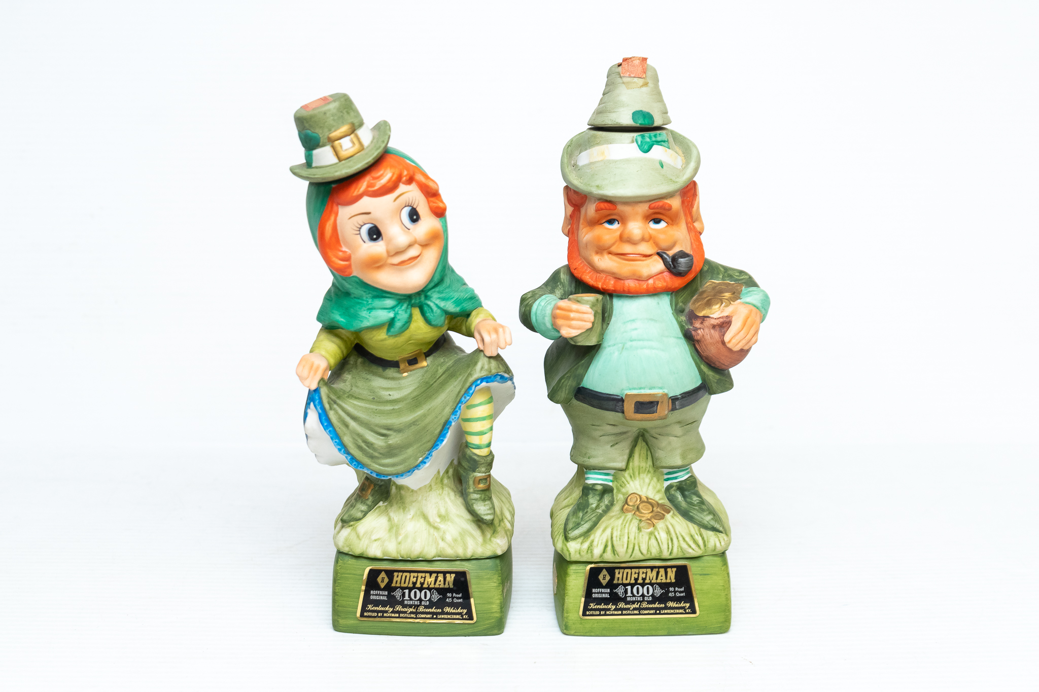 Two Hoffman Distilleries Leprechaun Empty Decanters | Harritt ...