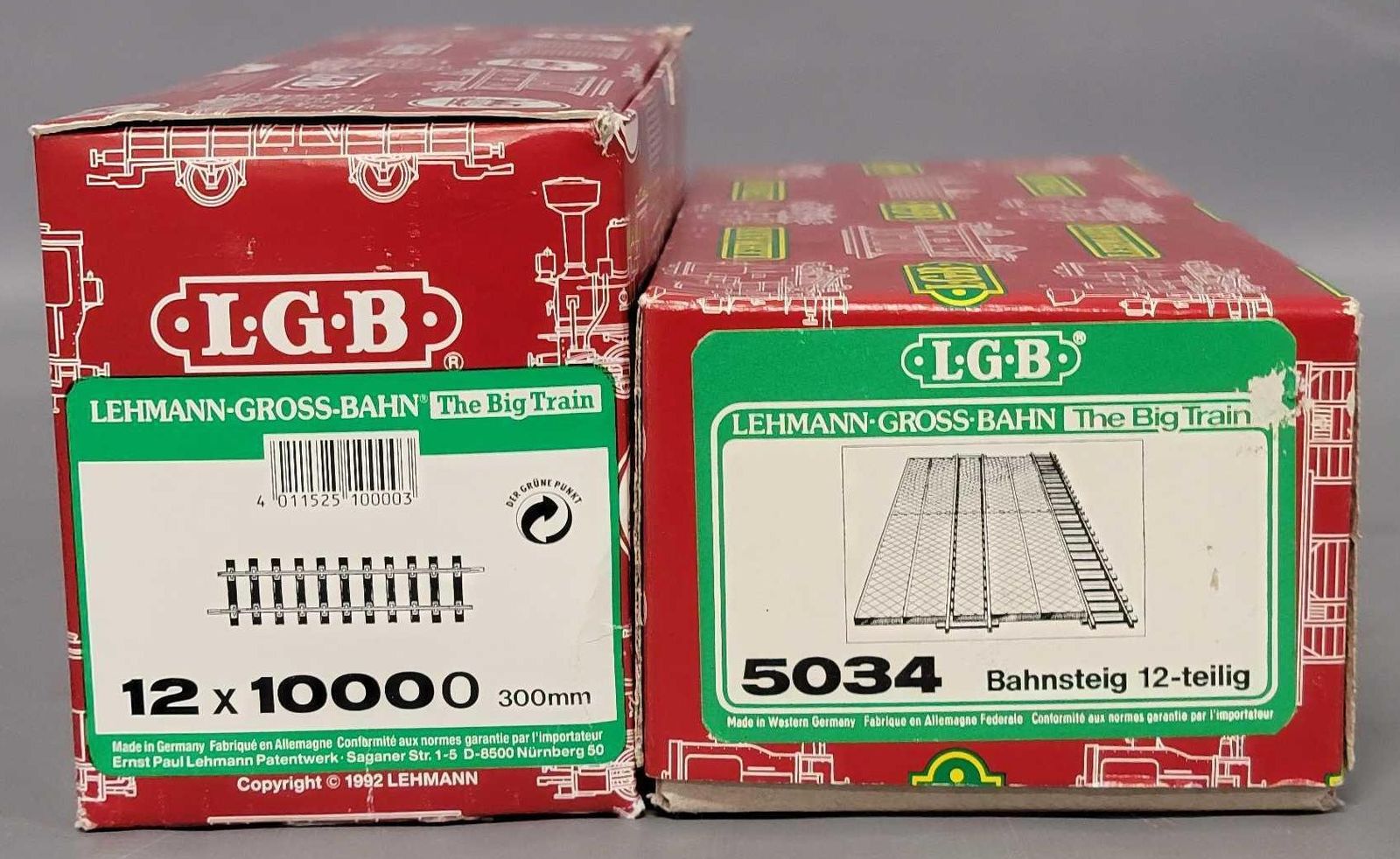Two LGB G Gauge Track accessories in original boxes Toys Trains and Other Old Stuff LLC