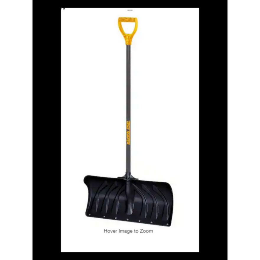 True Temper 38.3'' Plastic Snoew Shovel w/ Durable 24'' Wide Poly Blade