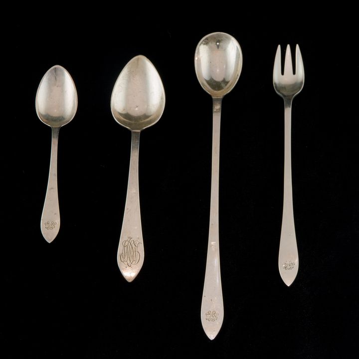 (40 pc) Tiffany partial sterling flatware