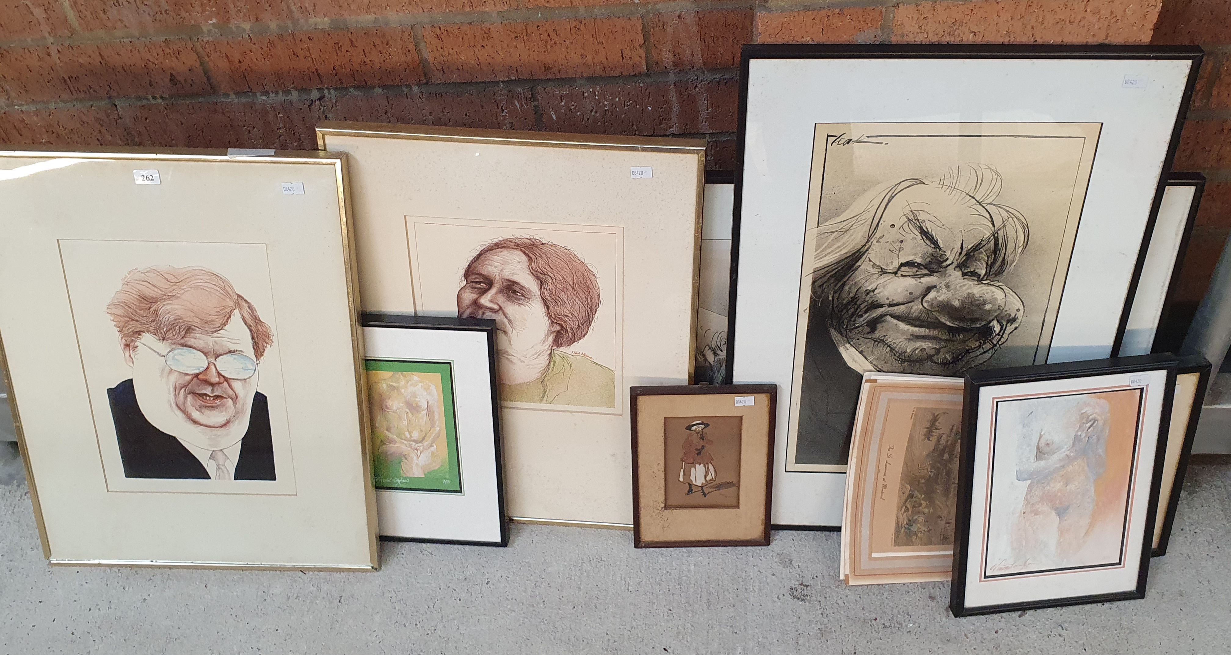 262 · A GROUP OF PORTRAITS AND ETCHINGS
