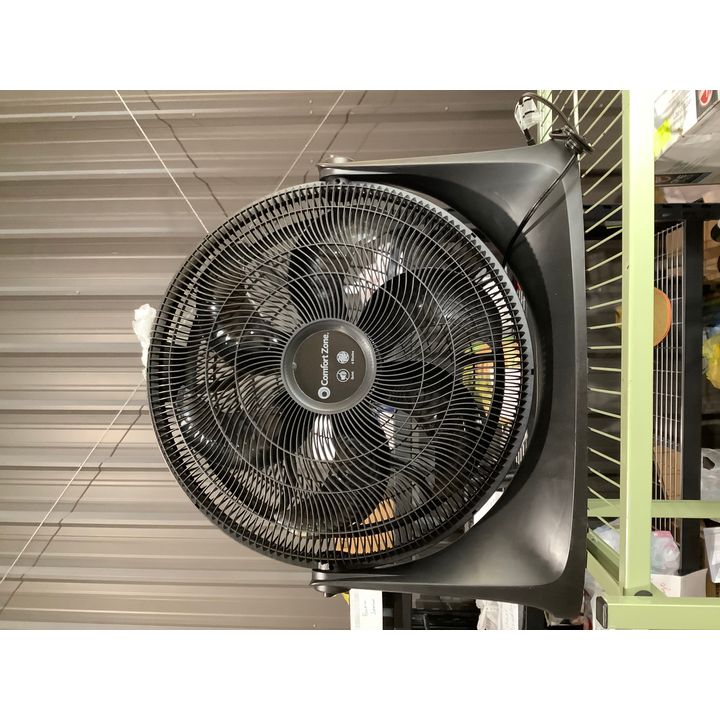 Comfort Zone Power Curve With 30% Higher Airflow, 20% Less Noise, 3 Speed Control, 180 Degree Tilt, And Wall Mountable