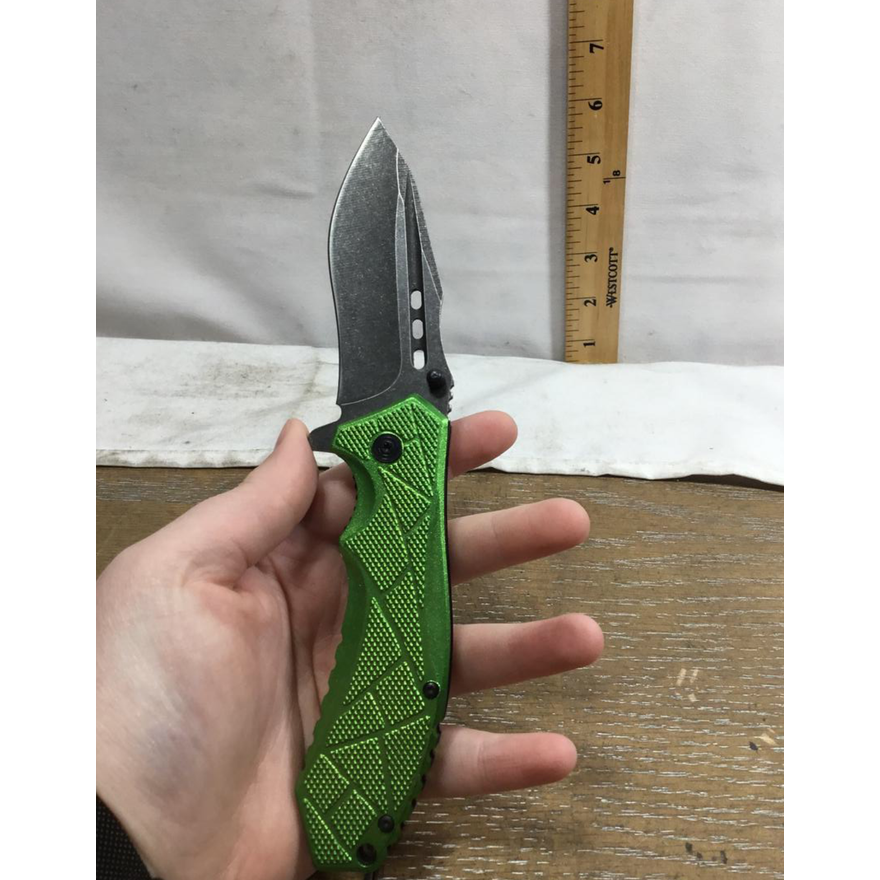 Cedar Creek Outdoors Folding Green Pocket Knife