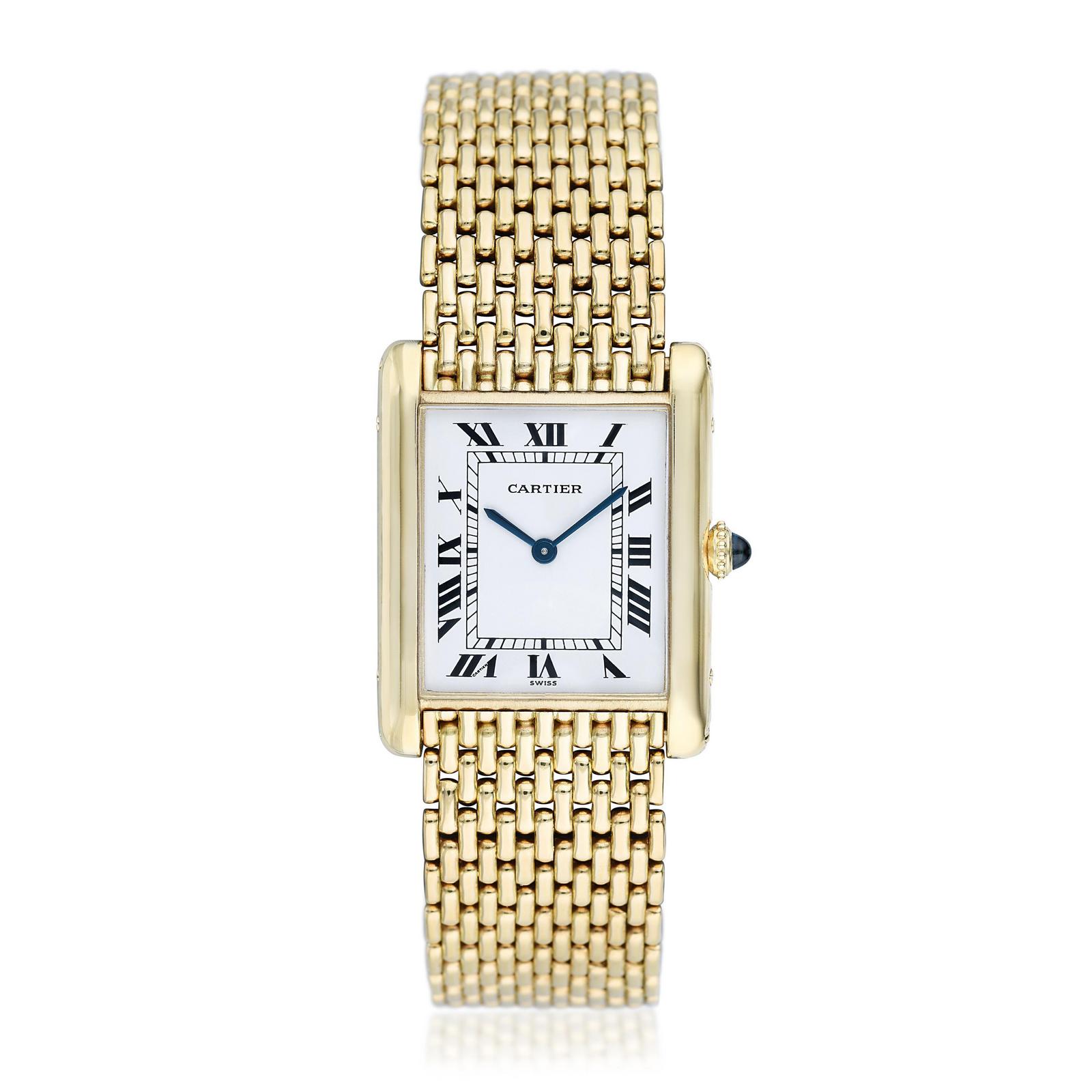 Cartier Tank Louis Extra Thin in 18K Gold  Fortuna Fine Jewelry Auctions  and Appraisers