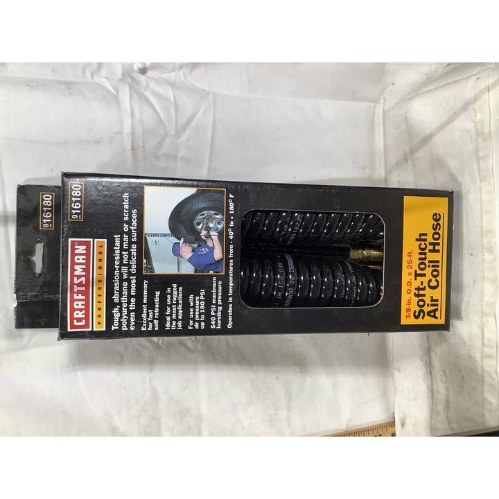 Craftsman 3/8-i.n O.D. x 25ft Soft-Touch Air Coil Hose