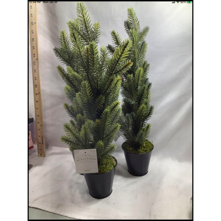 Buying (3) Wondershop Artifical Tree w/Black Tin Bottom