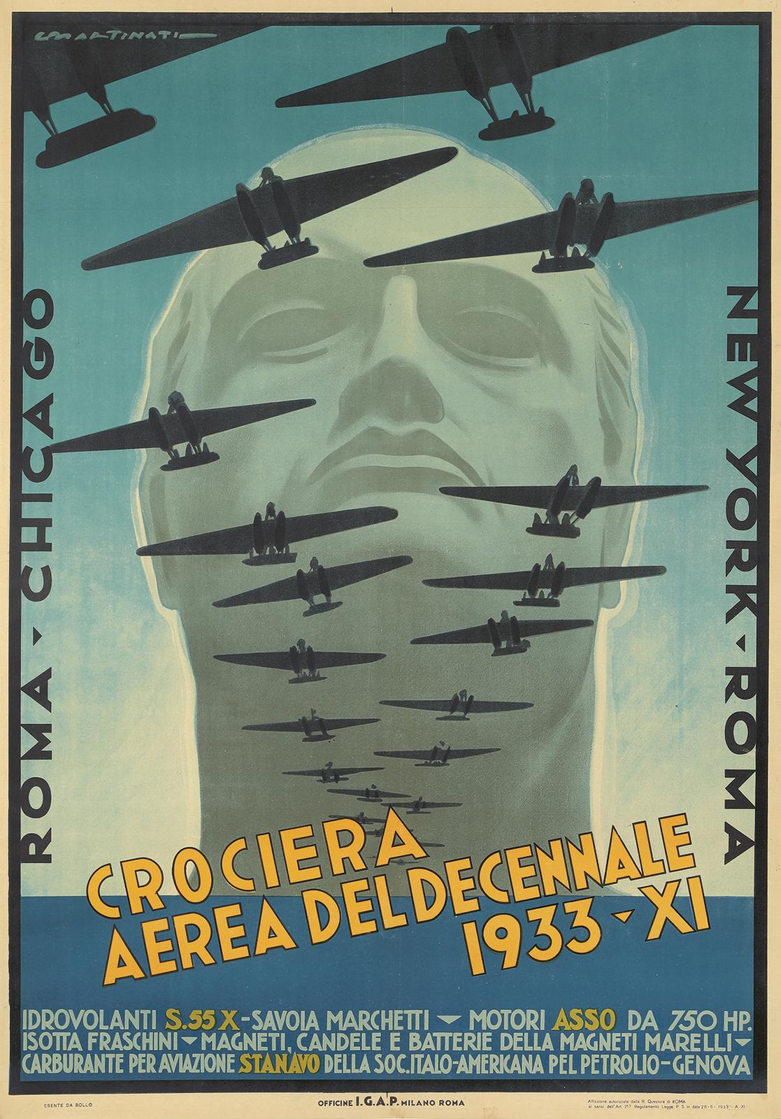 Crociera Aerea del Decennale. 1933. | Poster Auctions International, Inc.