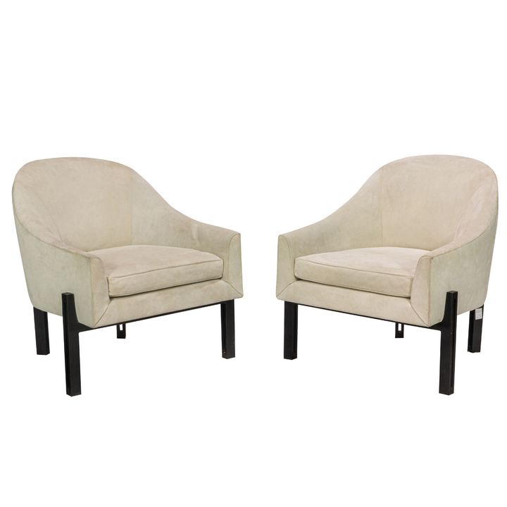 Contemporary, Lounge Chairs, Pair
