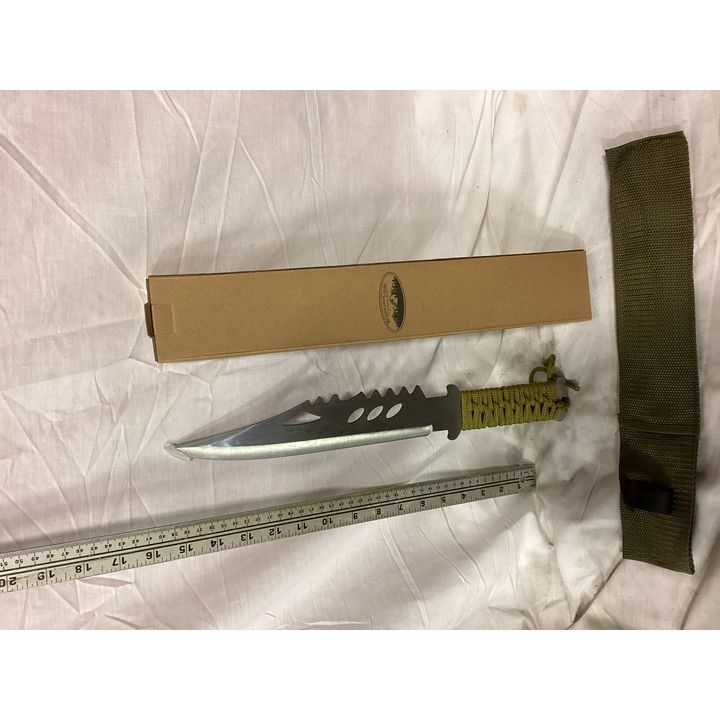 Woodland Creek Survival Knife w/ Paracord & Sheath