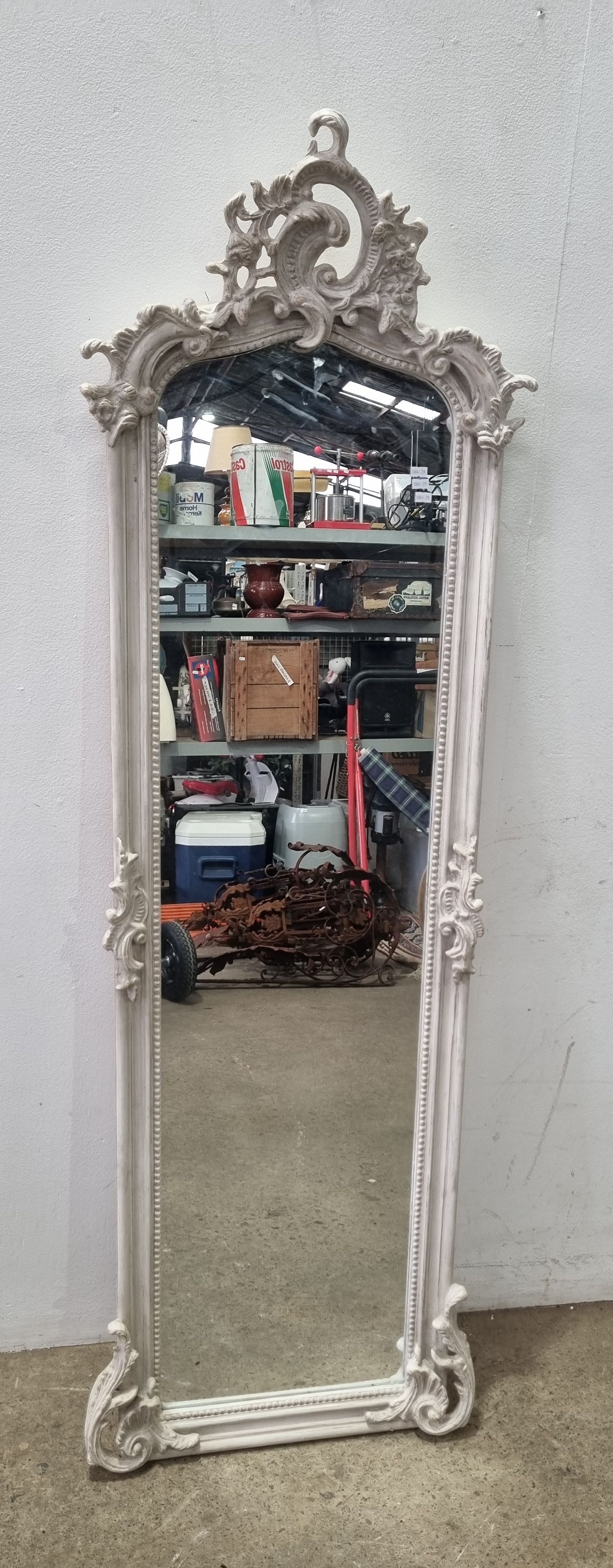 A Whitewash Pier Mirror