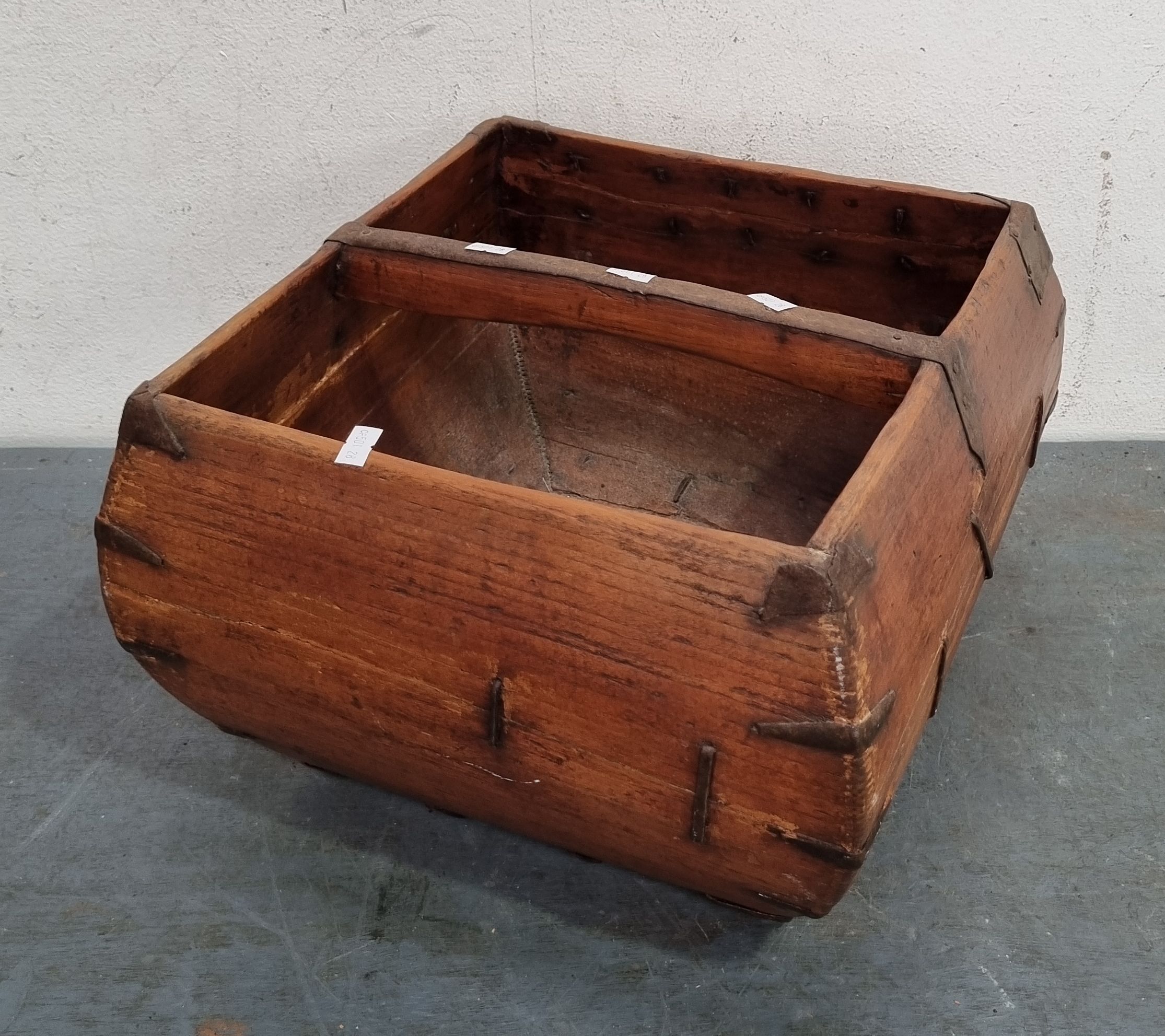 A Timber Asian Flower Basket