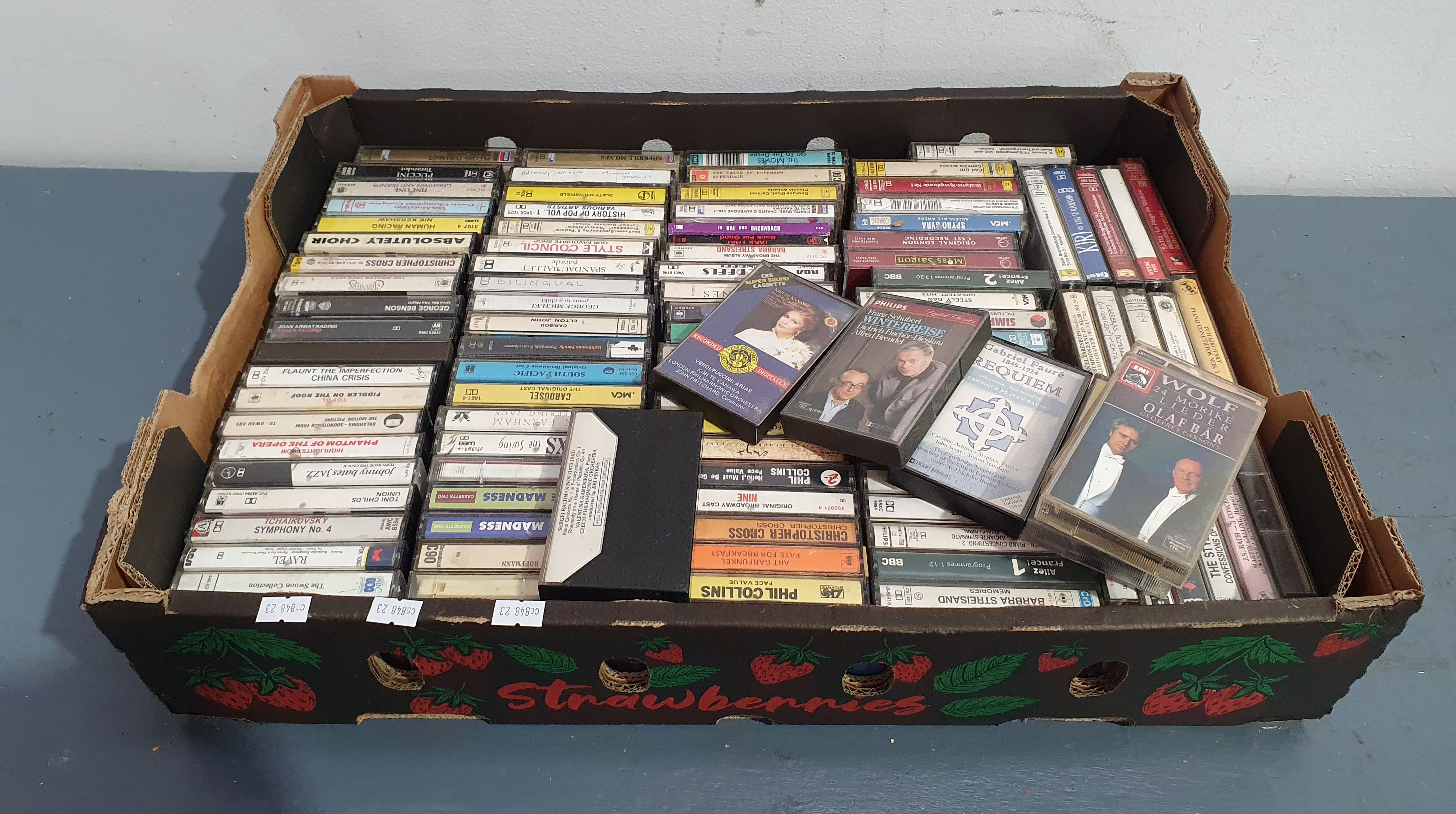 1317 · A BOX OF CASSETTE TAPES
