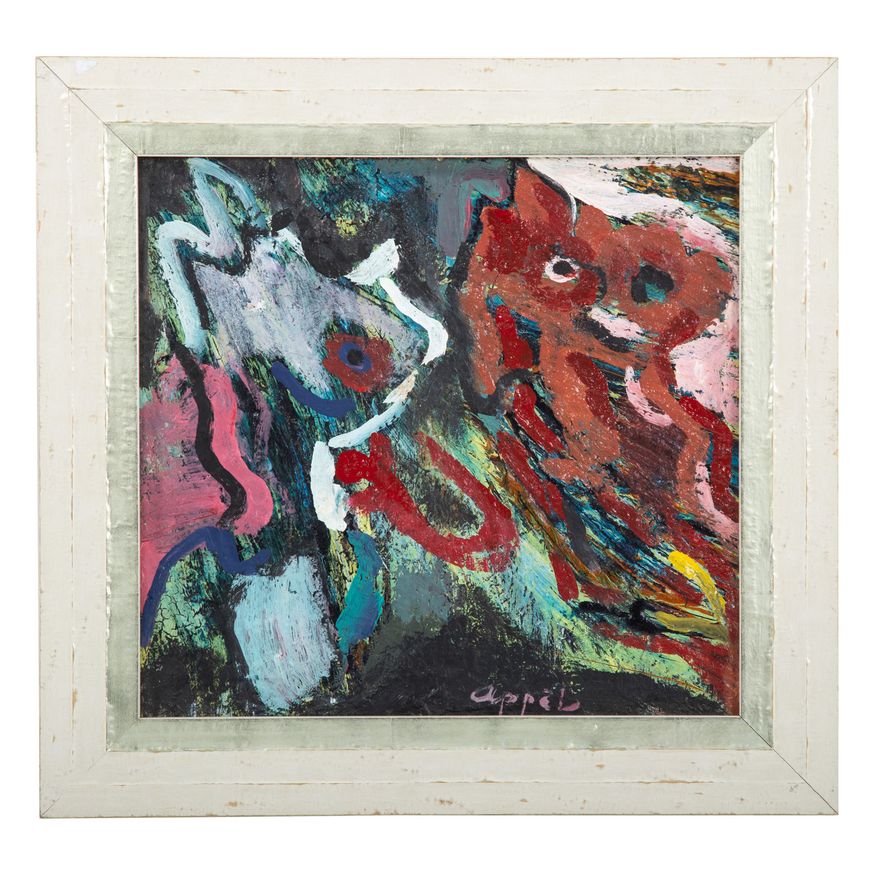 Attributed to Karel Appel. Abstract, oil