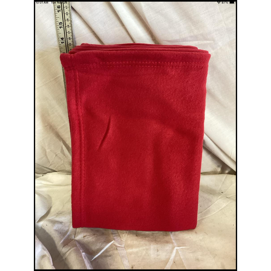 Red Fleece Throw Blanket (50'' x 60'')