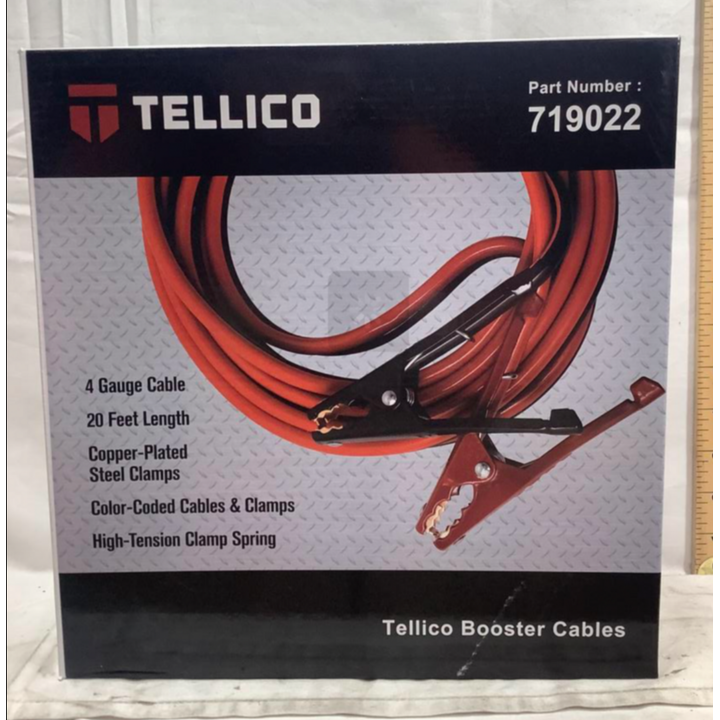 Tellico 4 Gauge Booster Cable (20 Feet Long)