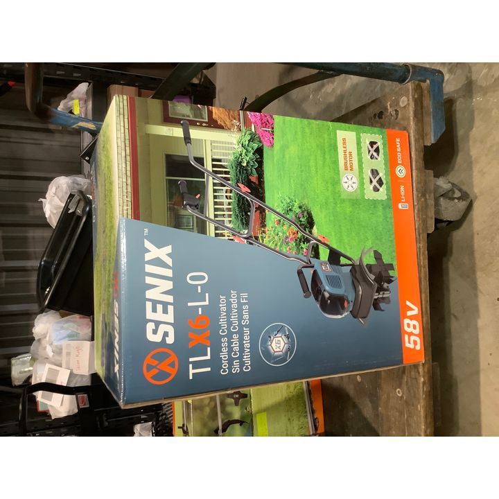 Senix TLX6-L-0 Cordless Cultivator, 58V, Brushless Motor