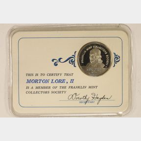STERLING SILVER 1972 FRANKLIN MINT COLLECTION