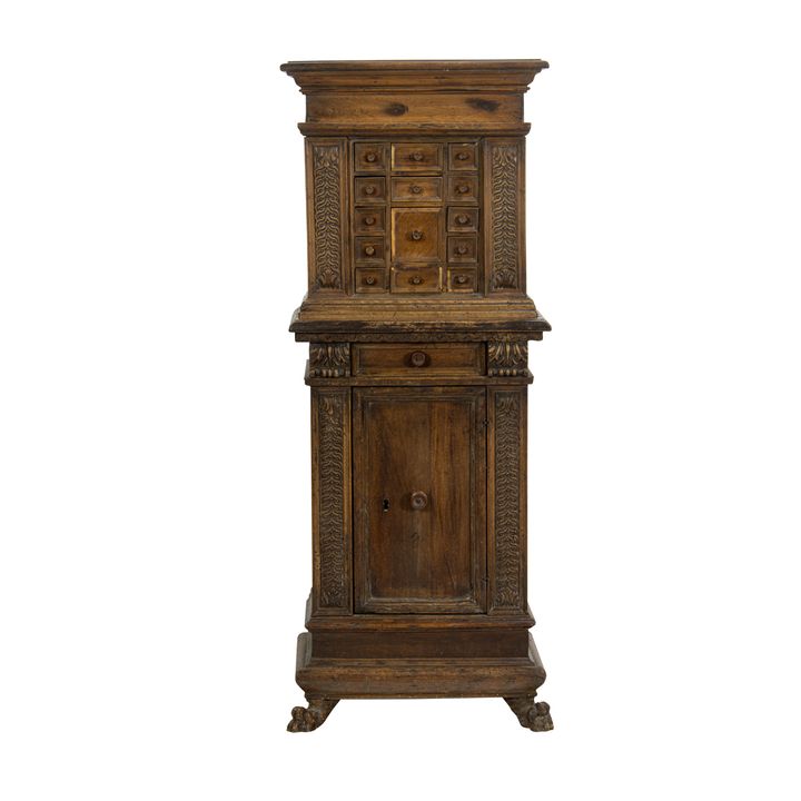 An Italian single door apothecary chest circa 1770
