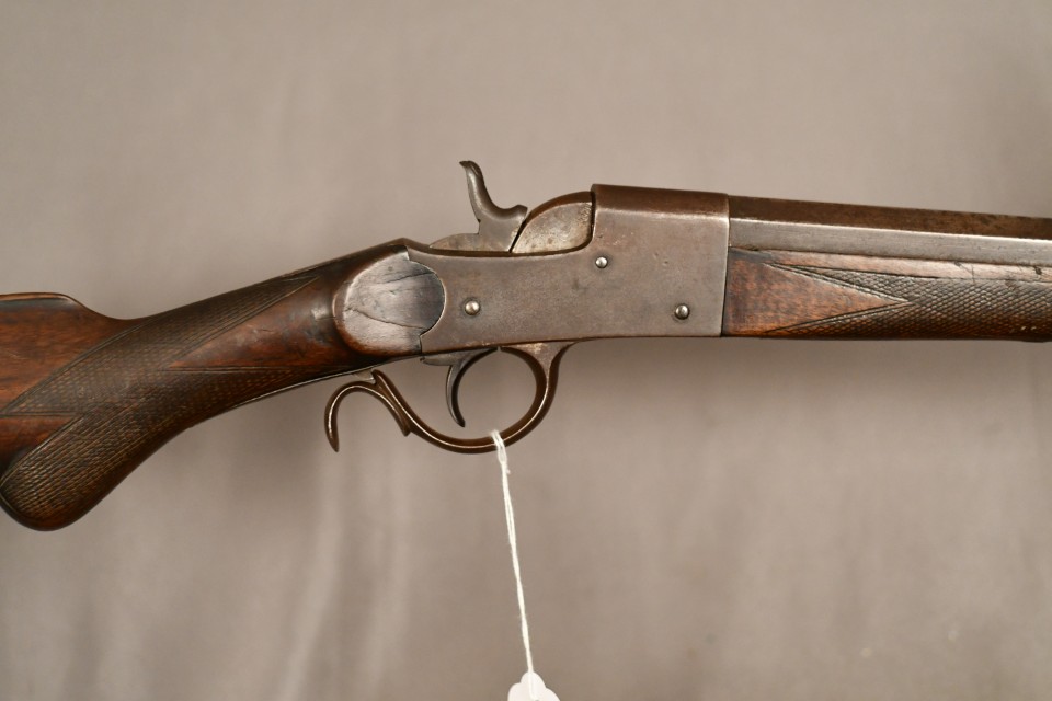 Pieper Marksman, .320 cal. dropping block rifle, Blue, 27 1/2