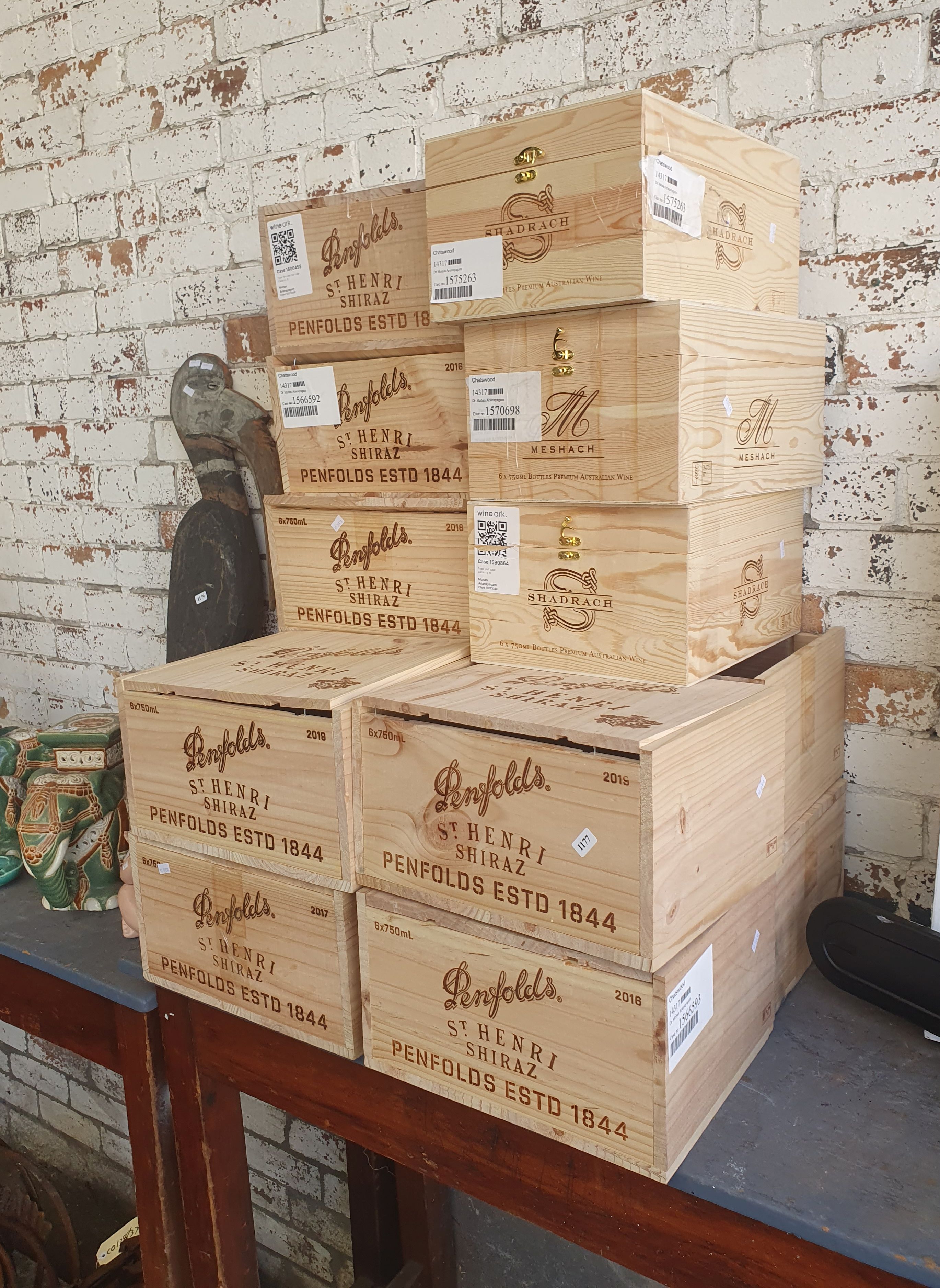 A COLLECTION OF WINE BOXES