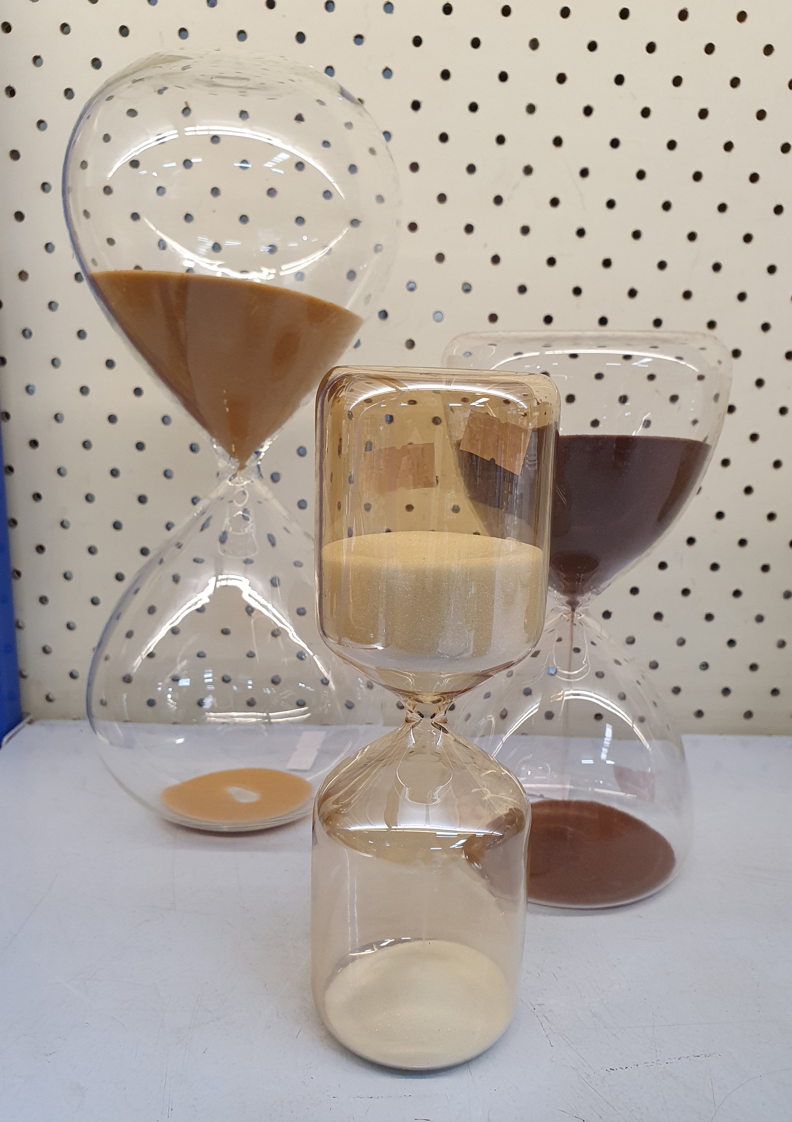 Three Various Hour Glasses
