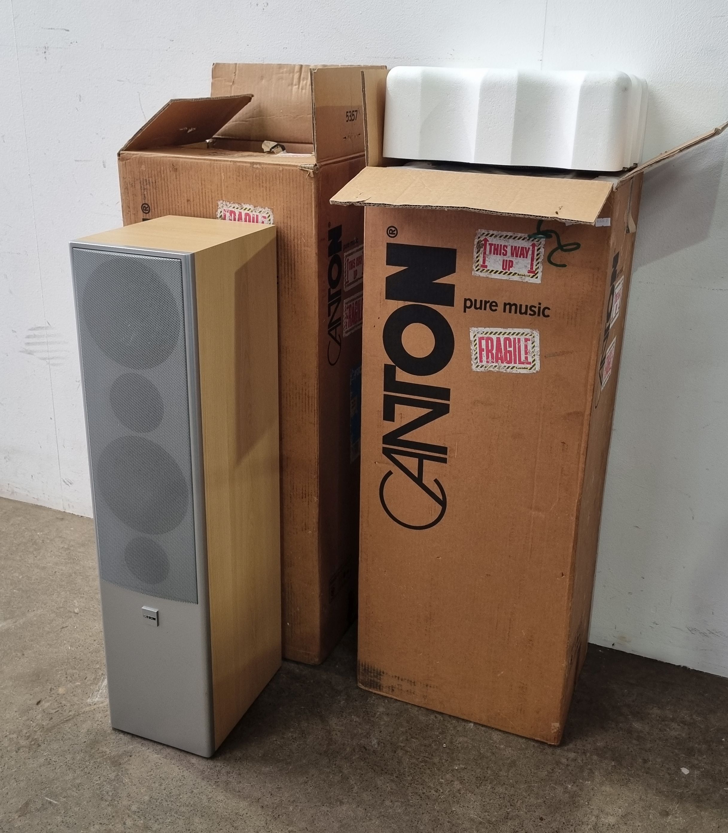 Two Canton Boxed Speakers
