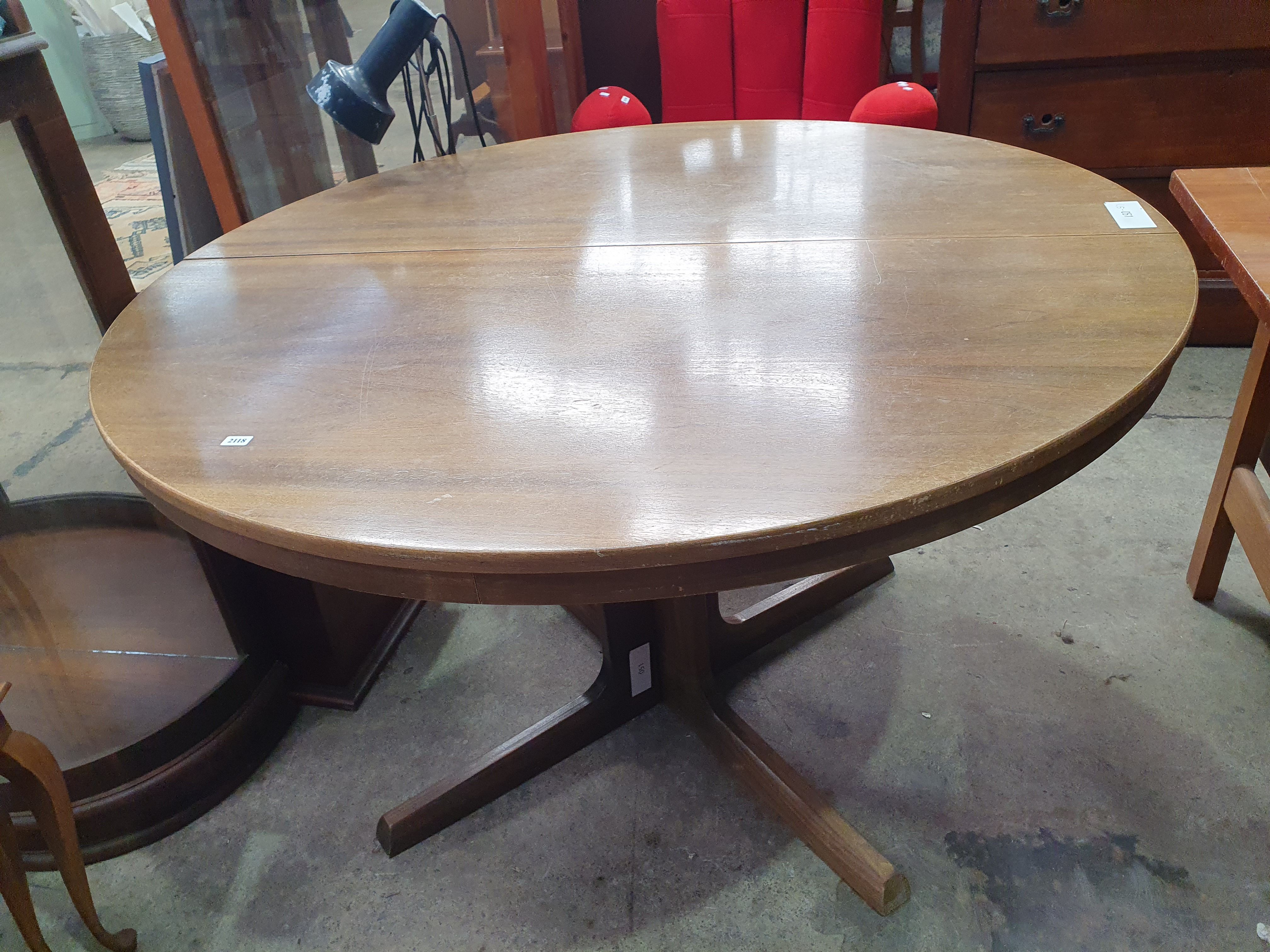 A Circular Mahogany Table