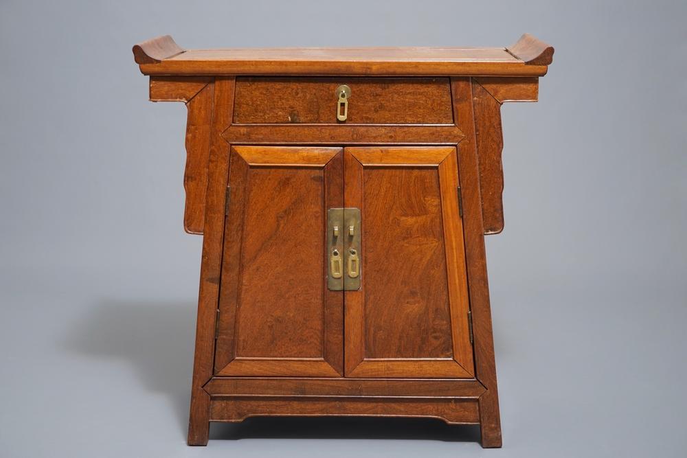 A Chinese Ming Style Hongmu Altar Cabinet Qing Lofty Marketplace