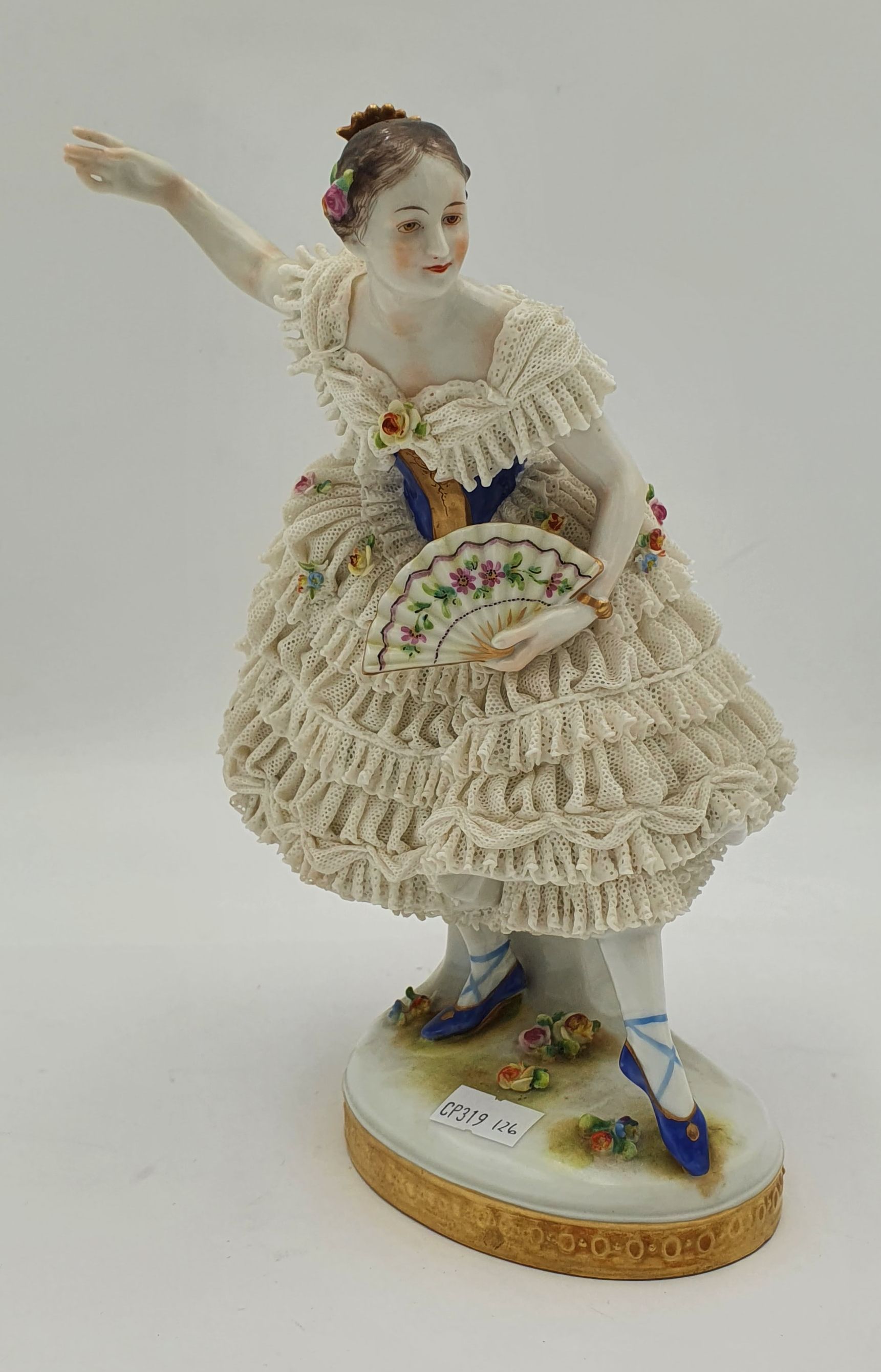 A Dresden Porcelain Dancer Figure