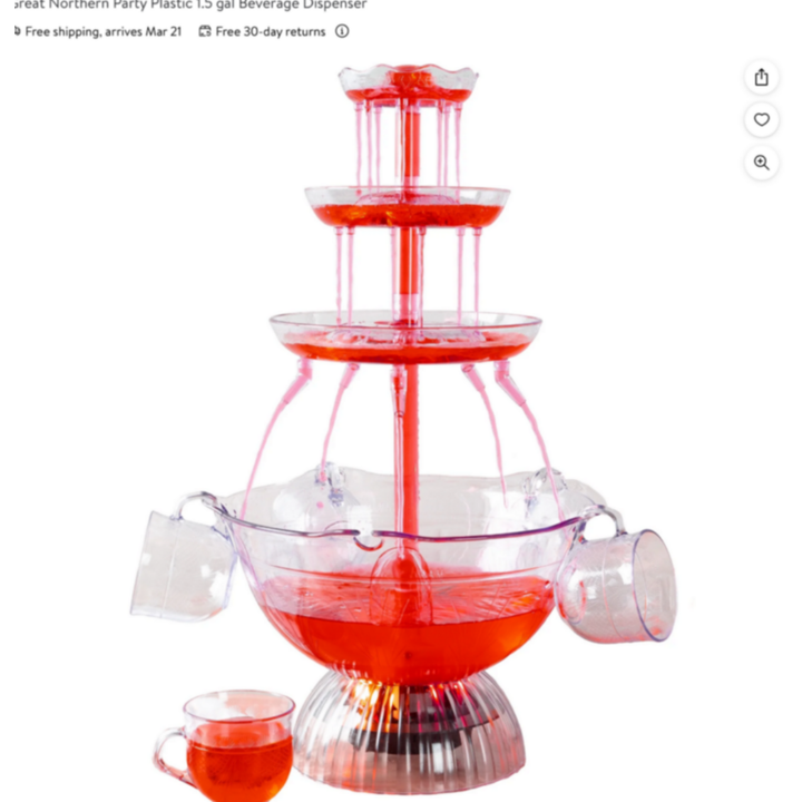 Great Northern Party Plastic 1.5 Gallon Beverage Dispenser