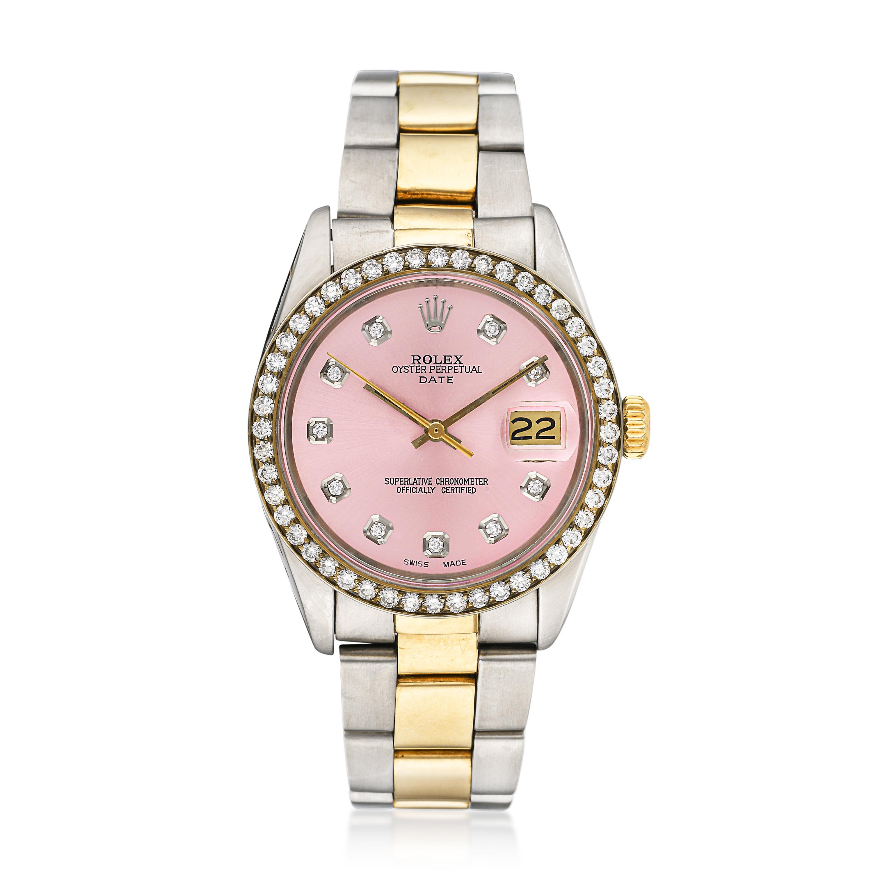 Rolex Date in Stainless Steel and 18K Gold | Fortuna Fine Jewelry 