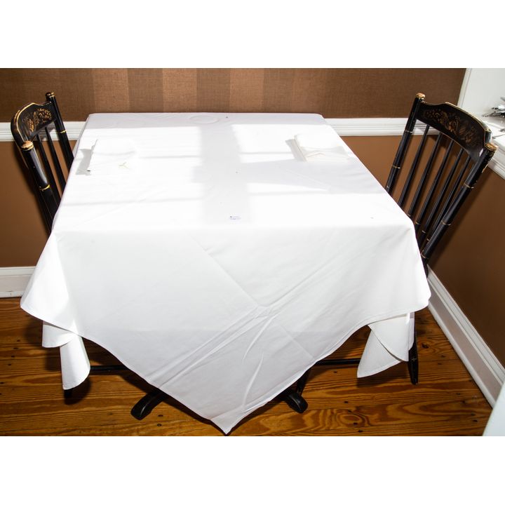 A Table & Two Hitchcock Chairs