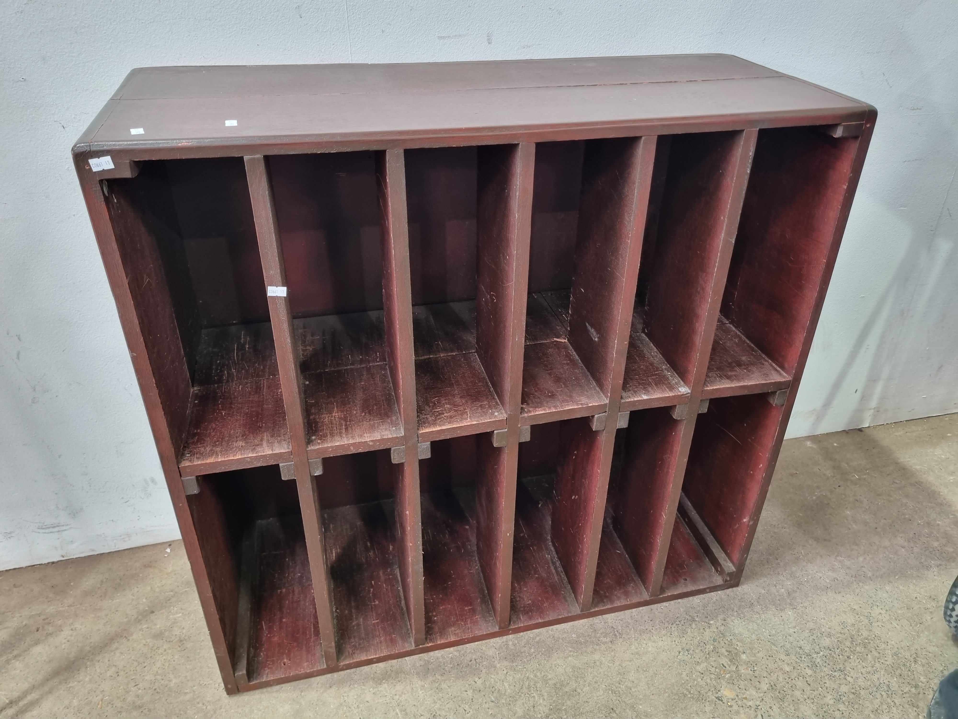 2194 · A POST MASTERS SORTING SHELF