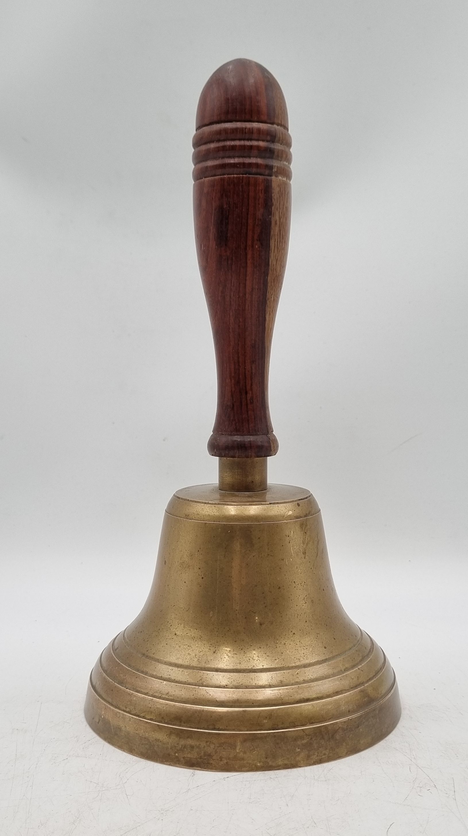 645 · A VINTAGE BRASS SCHOOL BELL