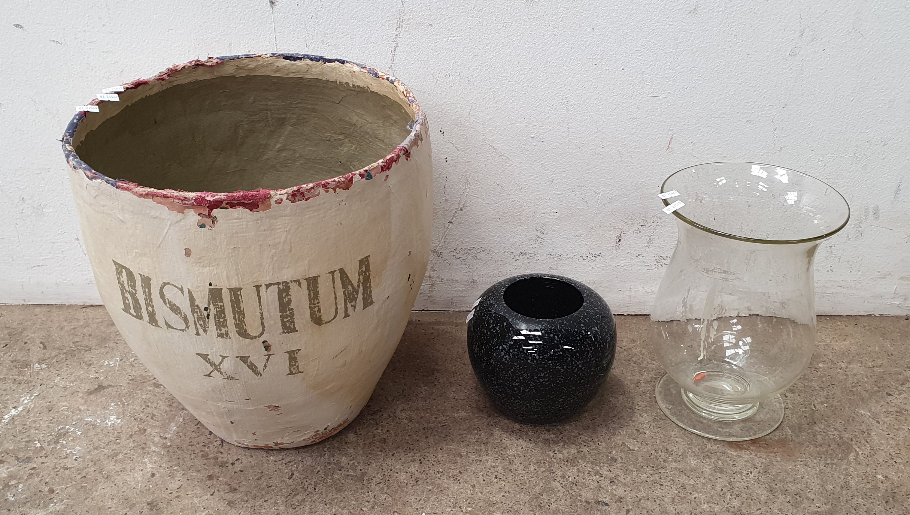 A GROUP OF THREE VARIOUS POTS