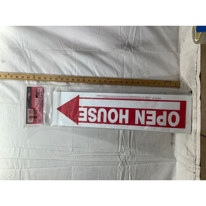 Hillman Sign Center Open House With Metal Stand 6" X 24"
