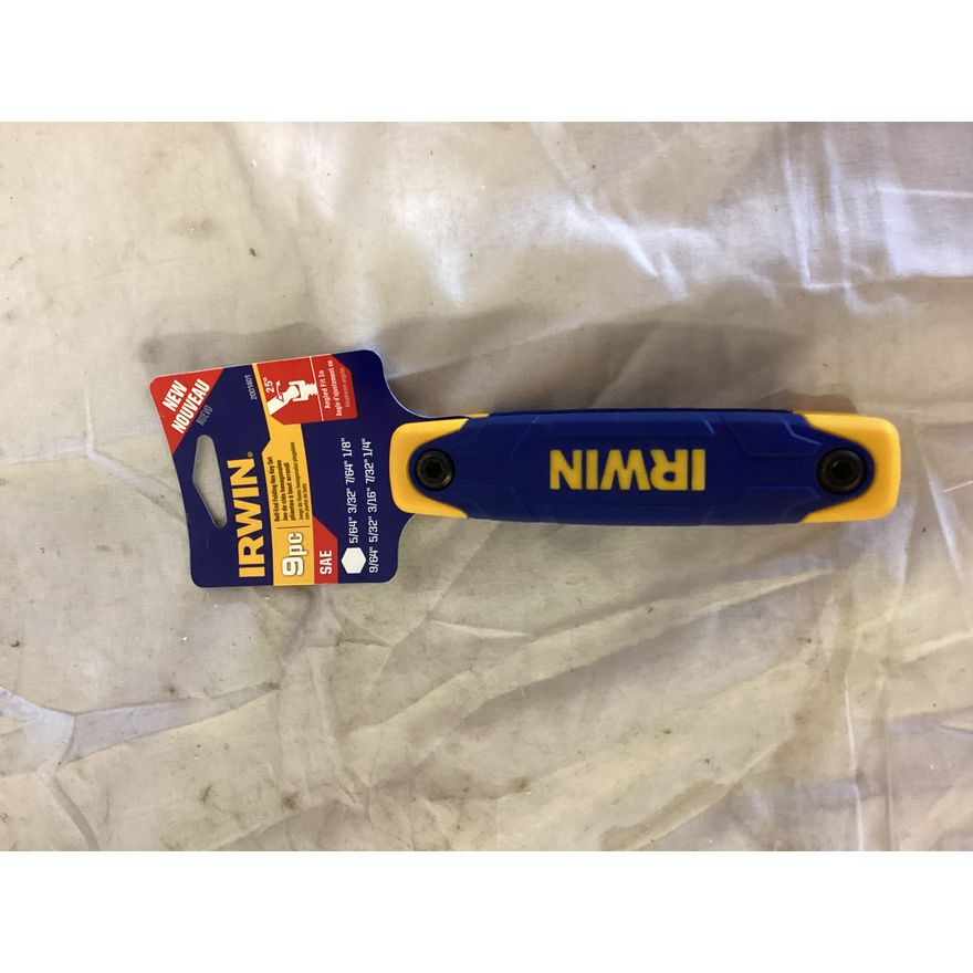 Irwin 9pc SAE Ball End Folding Hex Key Set