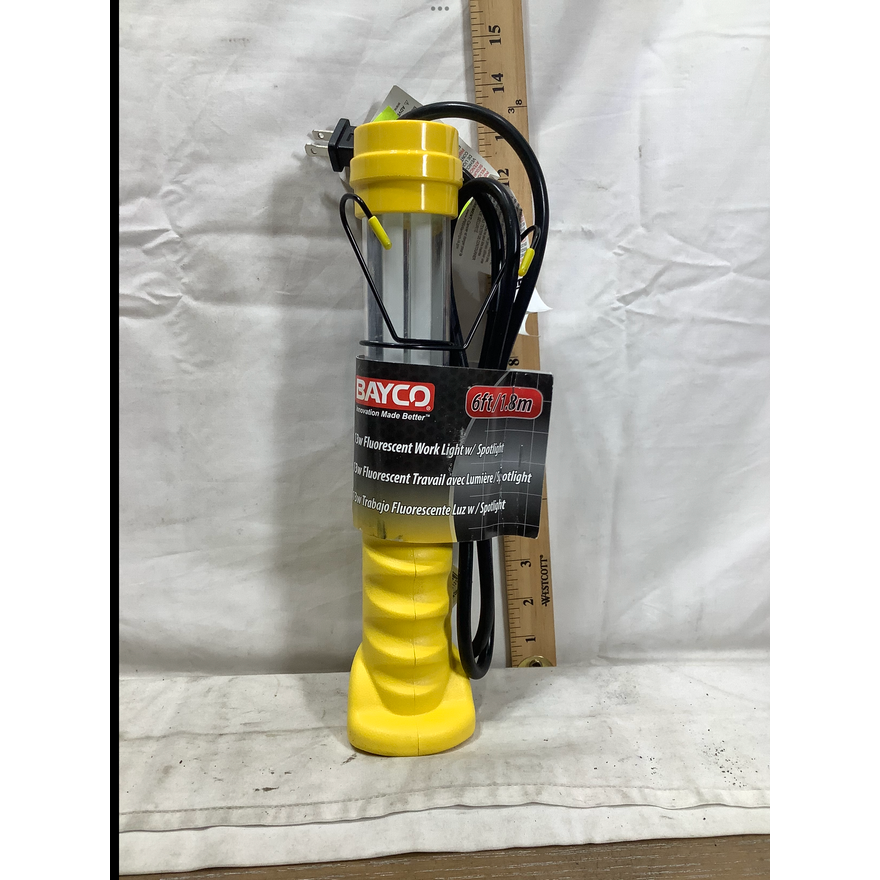 Bayco 6ft 13W Fluorescent Work Light w/ Spotlight