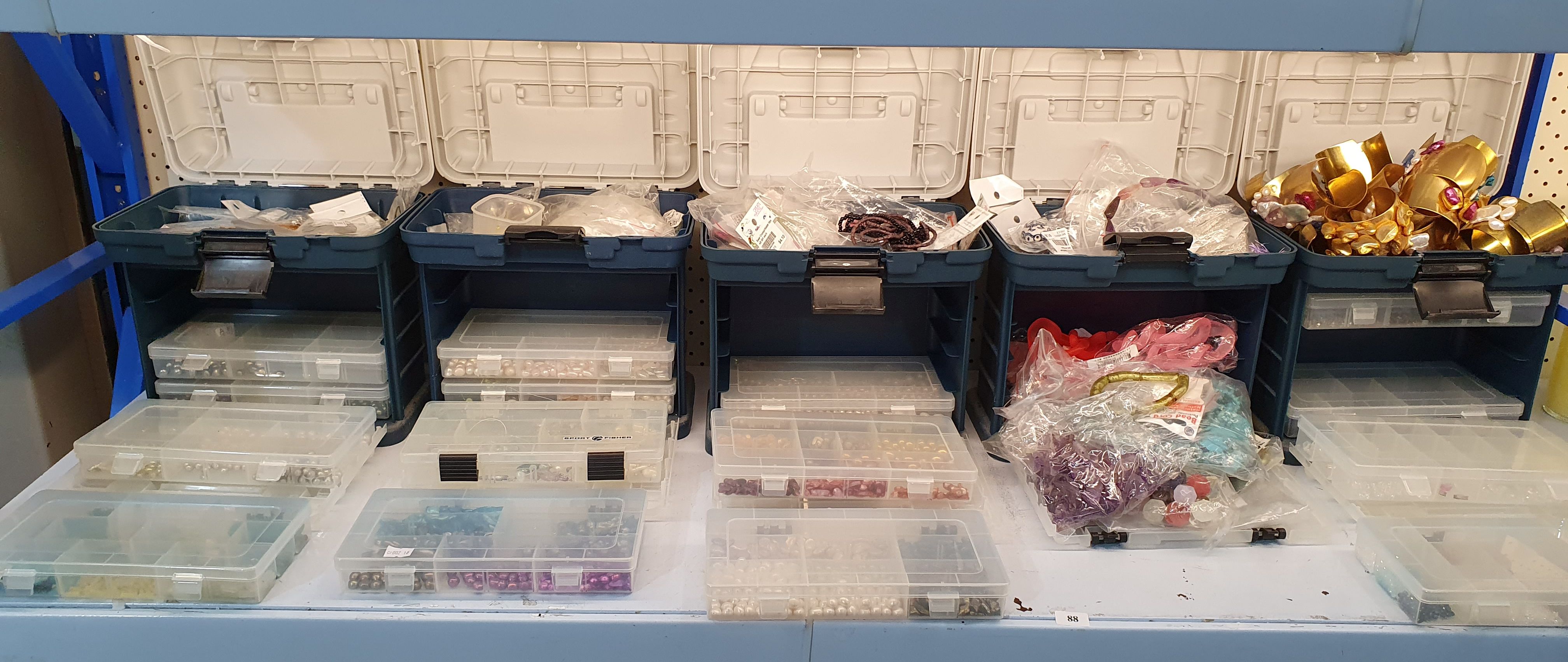 A Collection Of Jewellery Beads And Findings