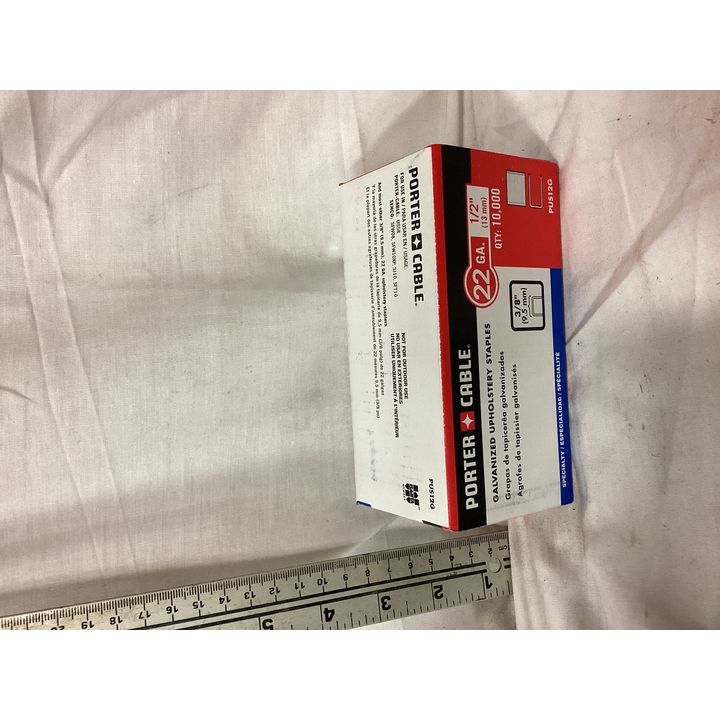Porter Cable 22 Gauge 1/2'' Galvanized Upholstery Staples- QTY 10,000
