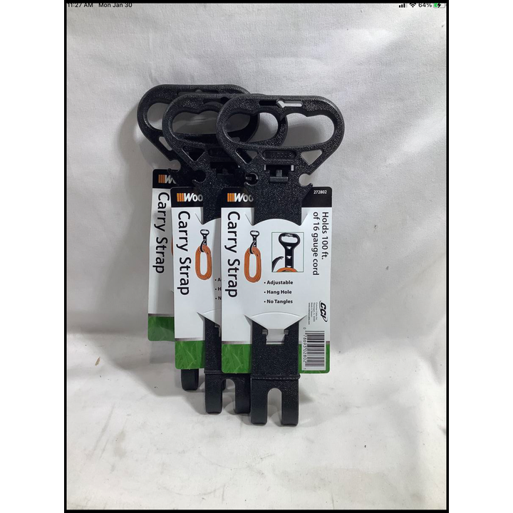 Buying (3) Woods Carry Strap 16-Gauge Adjustable Hang Hole, NO Tangles