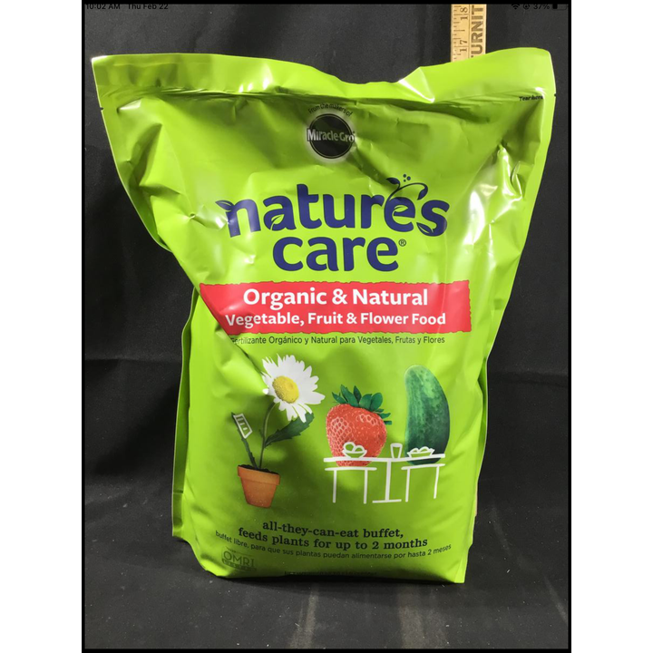 Miracle-Gro Nature's Care Organic & Natural Vegetable, Fruit & Flower Food 8lb