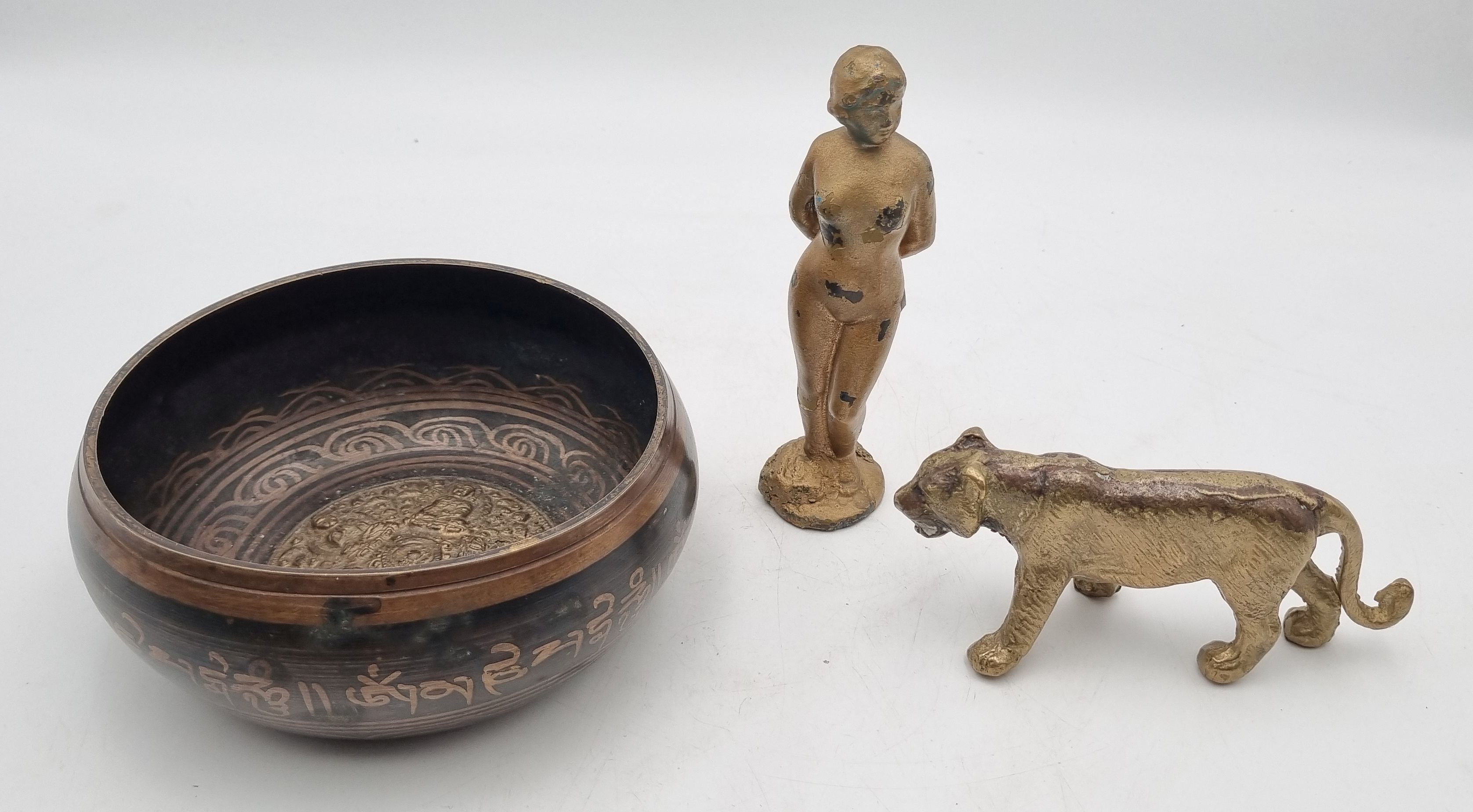 168 · THREE BRASS ITEMS