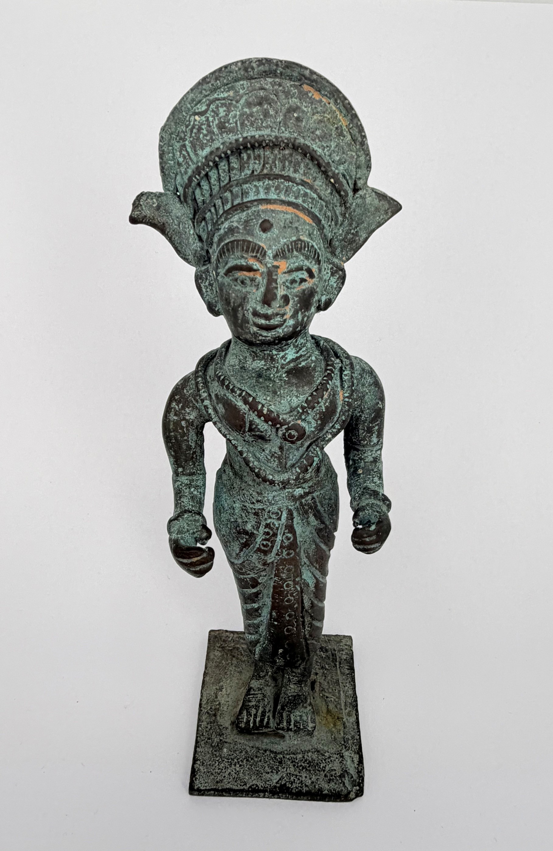 A South Indian Brass Teyyam Devotional Idol Figure