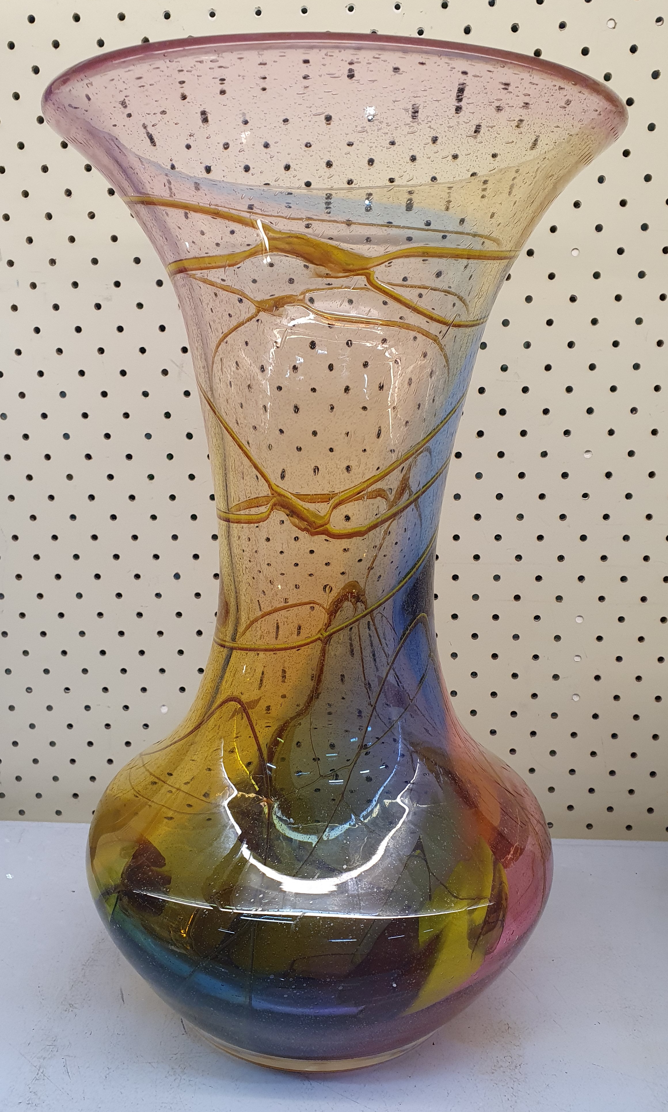 41 · AN 'ADAM JABLONSKI' (POLAND) LARGE ART GLASS VASE