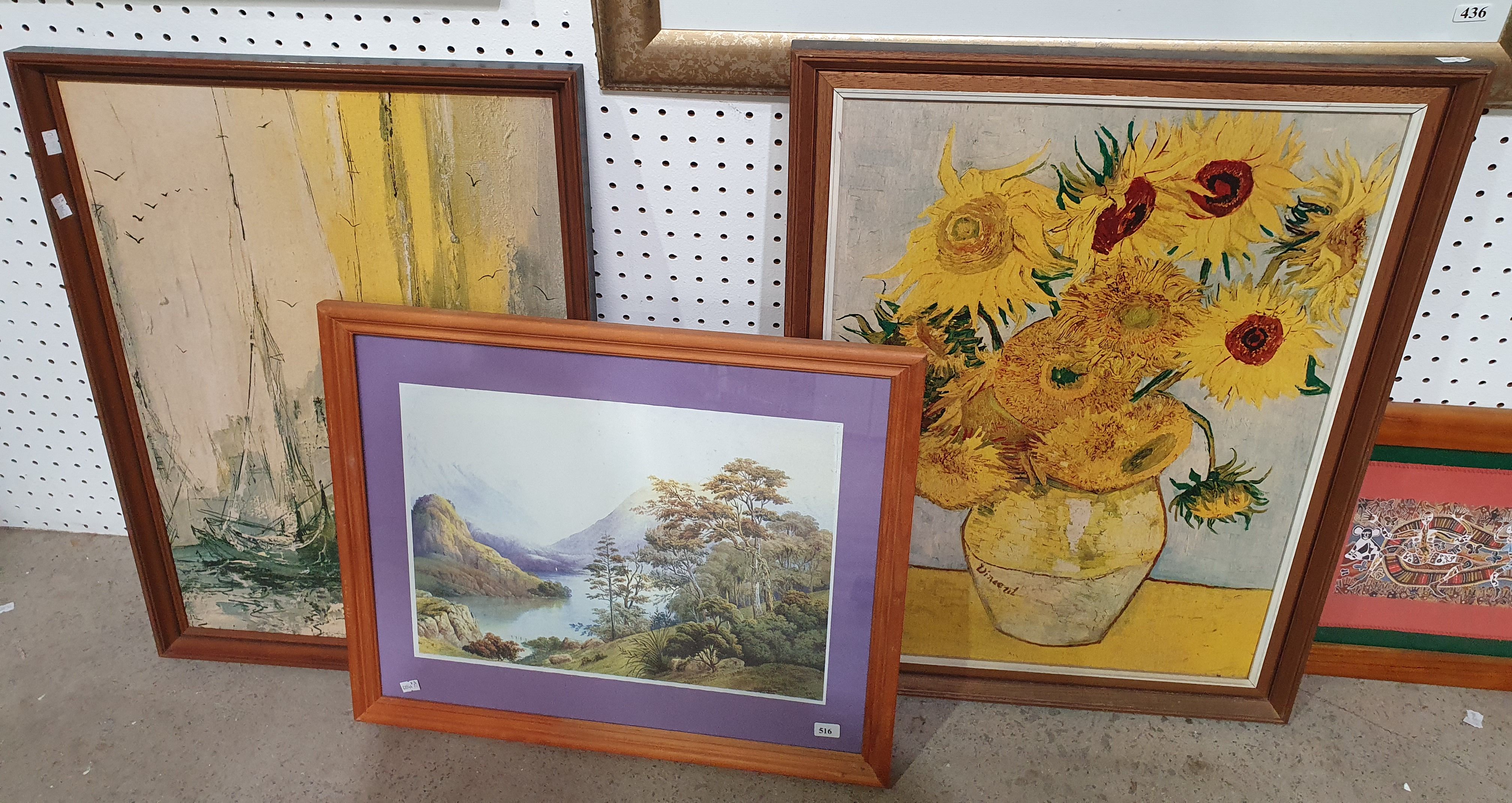 A GROUP OF THREE VARIOUS FRAMED PRINTS