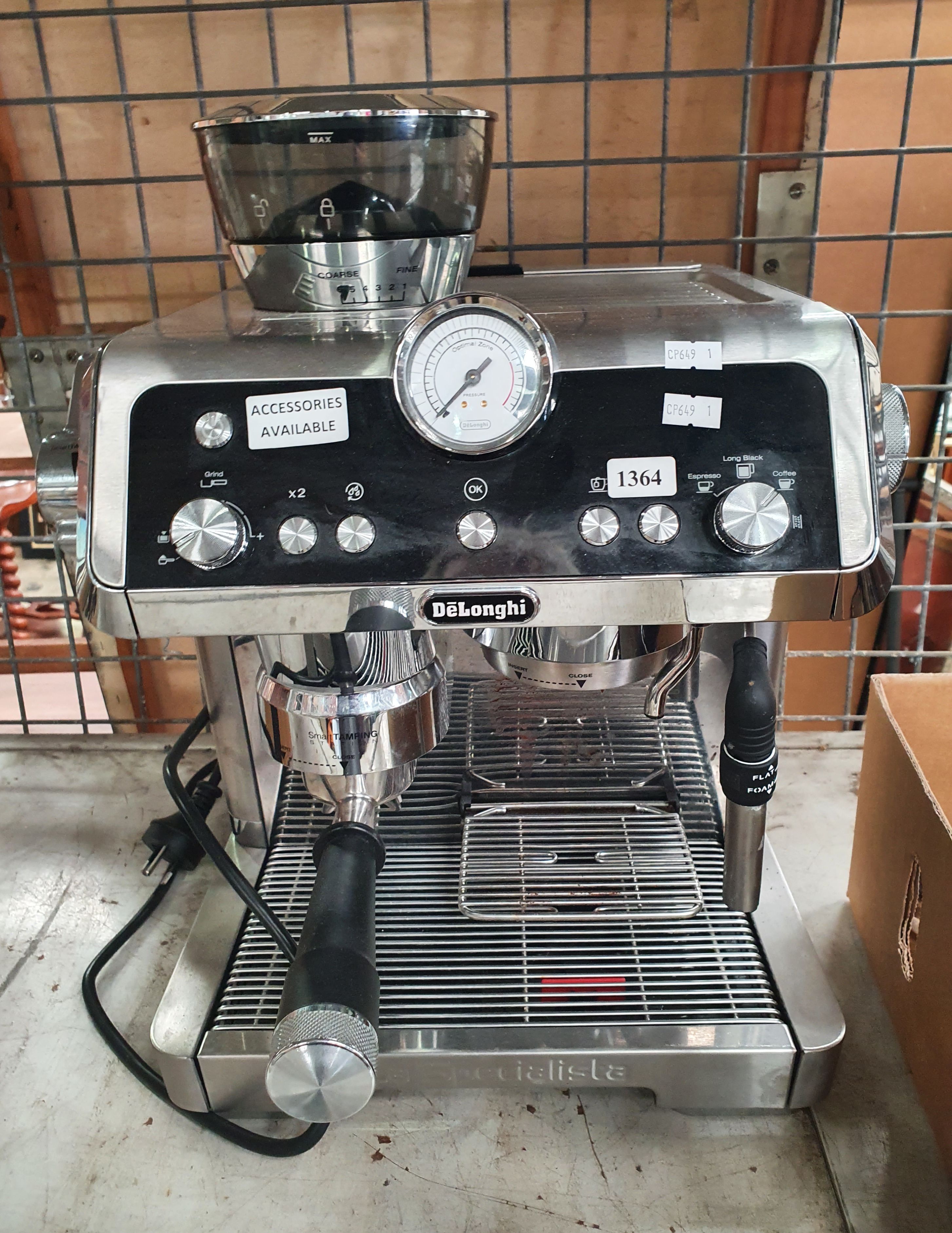 A DELONGHI COFFEE MACHINE